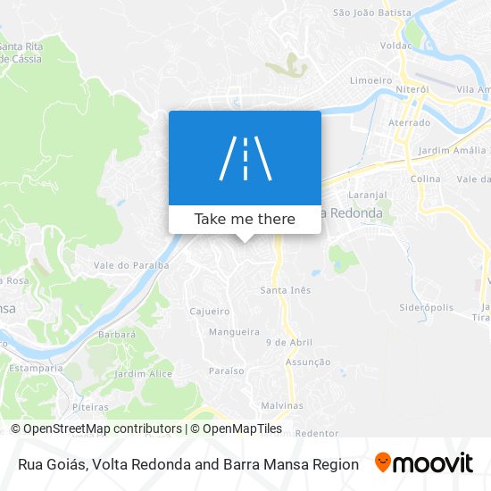 Rua Goiás map