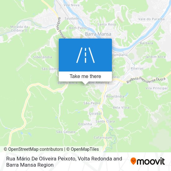 Rua Mário De Oliveira Peixoto map