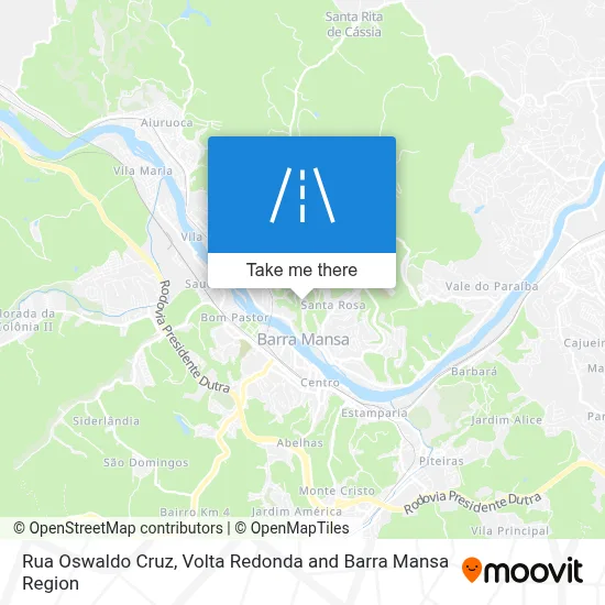 Rua Oswaldo Cruz map