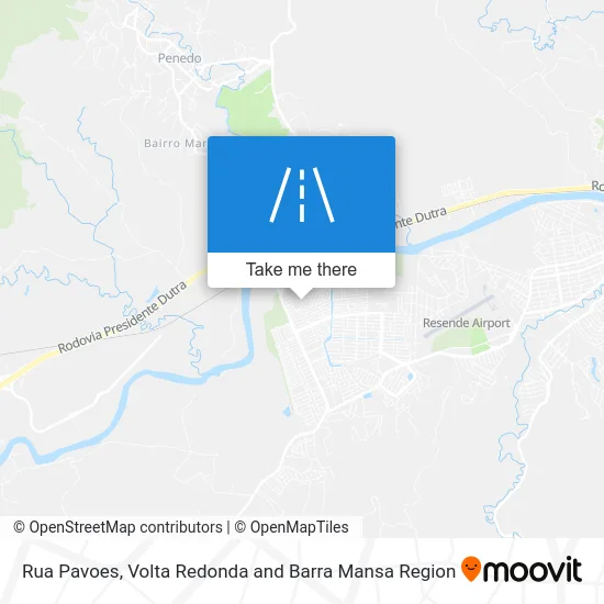 Rua Pavoes map