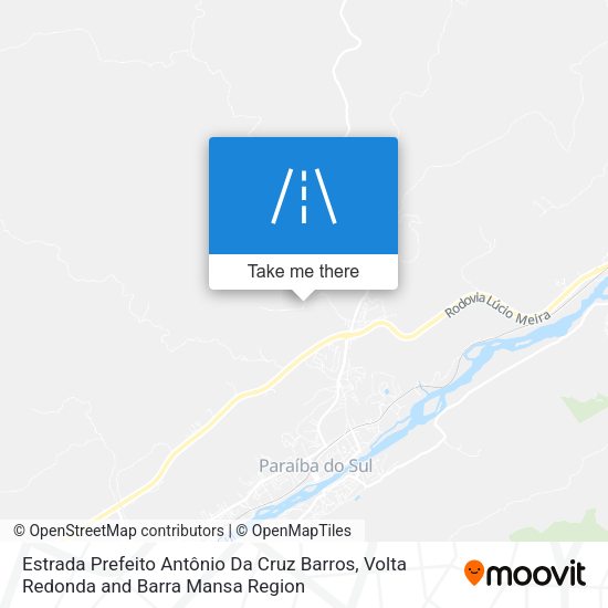 Estrada Prefeito Antônio Da Cruz Barros map