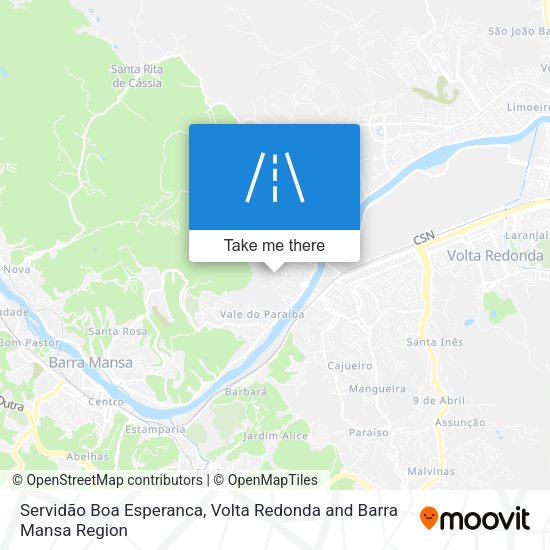 Servidão Boa Esperanca map