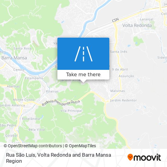 Mapa Rua São Luís