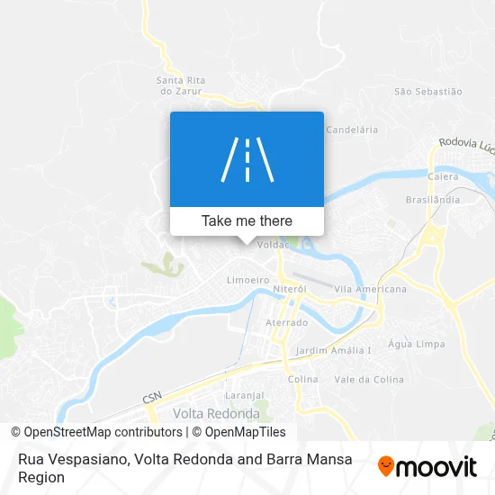 Rua Vespasiano map
