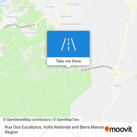 Rua Dos Eucaliptos map