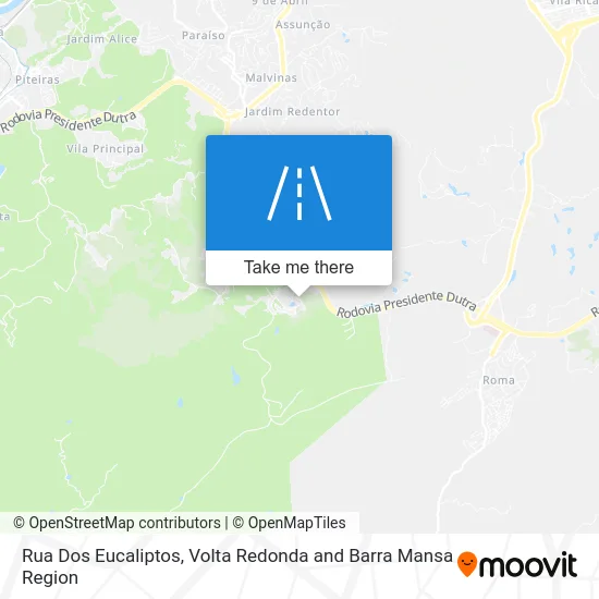 Rua Dos Eucaliptos map