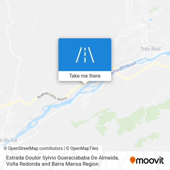 Estrada Doutor Sylvio Guaraciababa De Almeida map