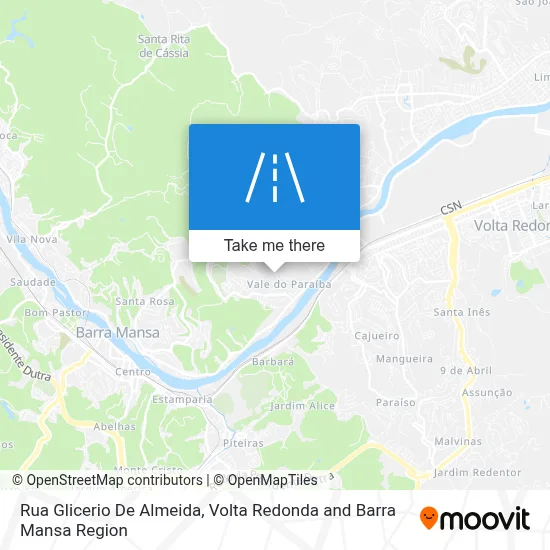 Rua Glicerio De Almeida map