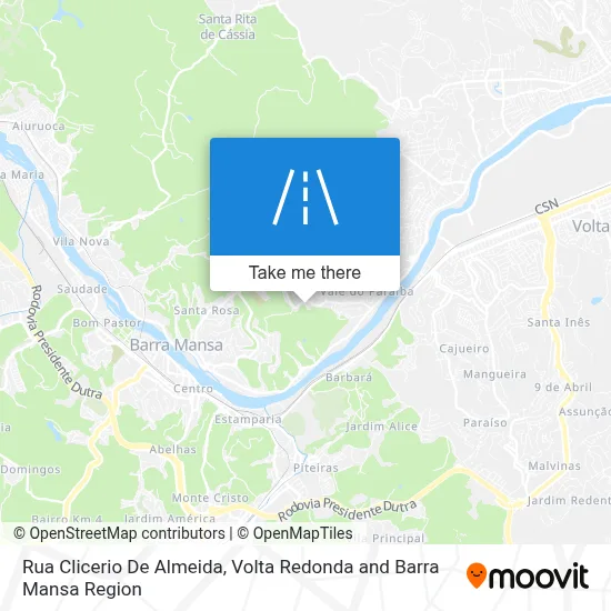 Rua Clicerio De Almeida map