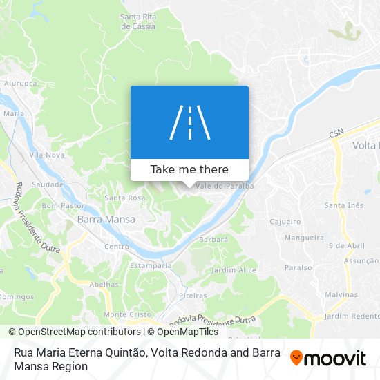 Mapa Rua Maria Eterna Quintão