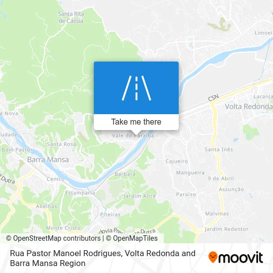 Rua Pastor Manoel Rodrigues map