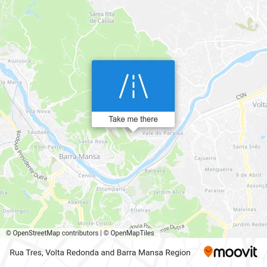 Rua Tres map