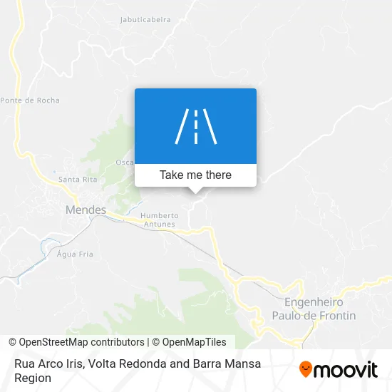 Rua Arco Iris map