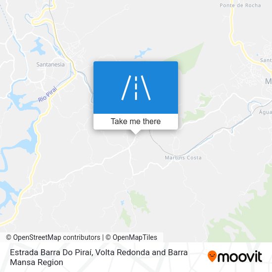 Estrada Barra Do Piraí map