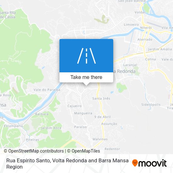 Rua Espírito Santo map