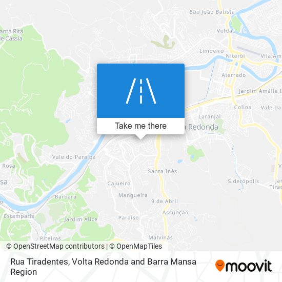 Rua Tiradentes map