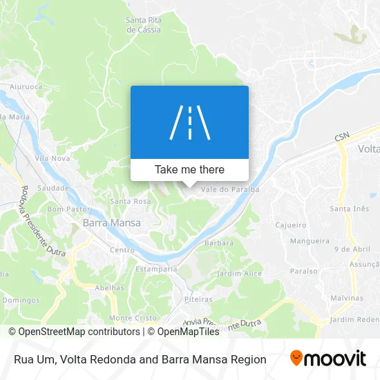 Rua Um map