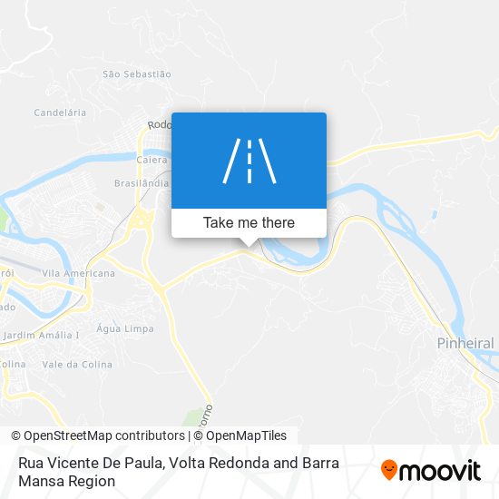 Mapa Rua Vicente De Paula