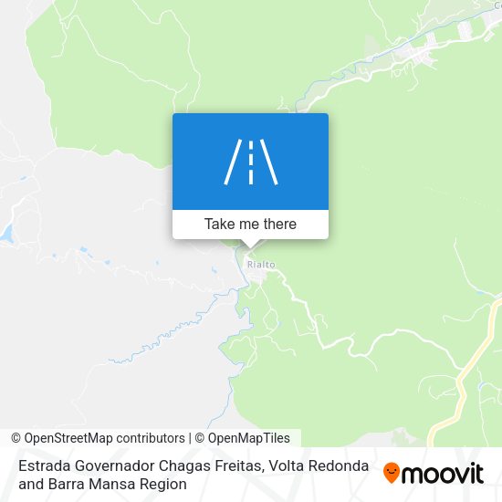 Estrada Governador Chagas Freitas map