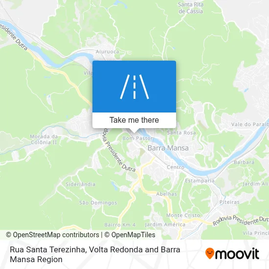 Rua Santa Terezinha map