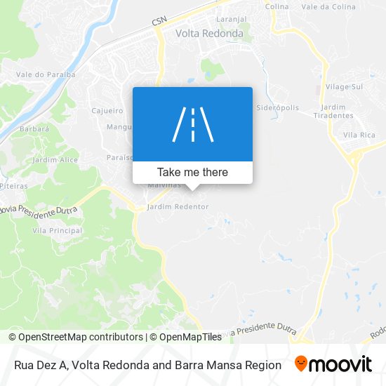 Mapa Rua Dez A