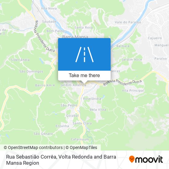 Mapa Rua Sebastião Corrêa