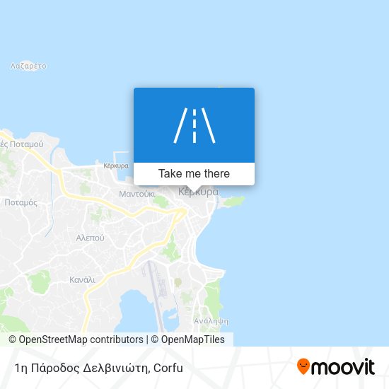 1η Πάροδος Δελβινιώτη map