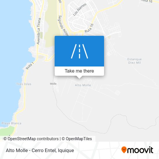 Alto Molle - Cerro Entel map