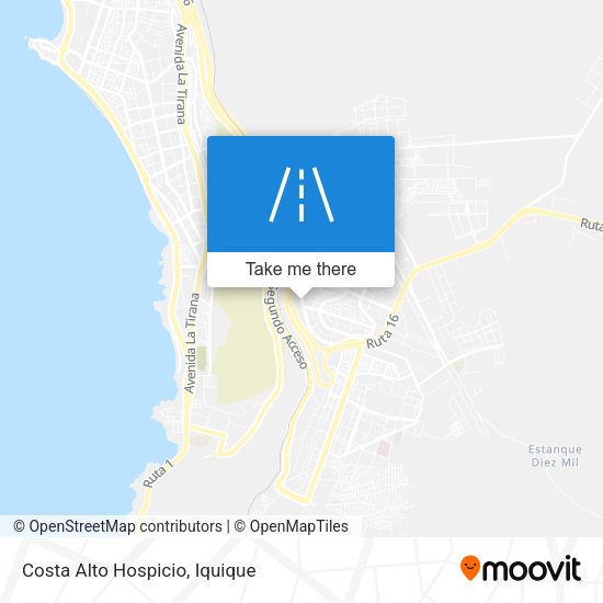 Mapa de Costa Alto Hospicio