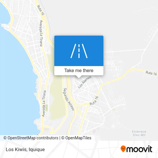 Los Kiwis map