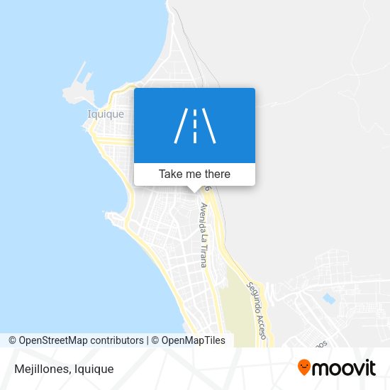 Mapa de Mejillones