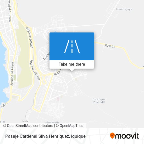Mapa de Pasaje Cardenal Silva Henríquez