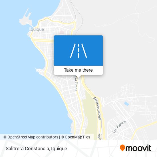 Salitrera Constancia map