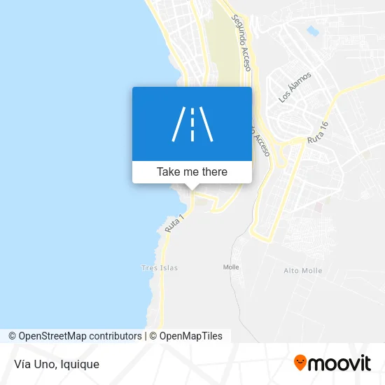 Vía Uno map