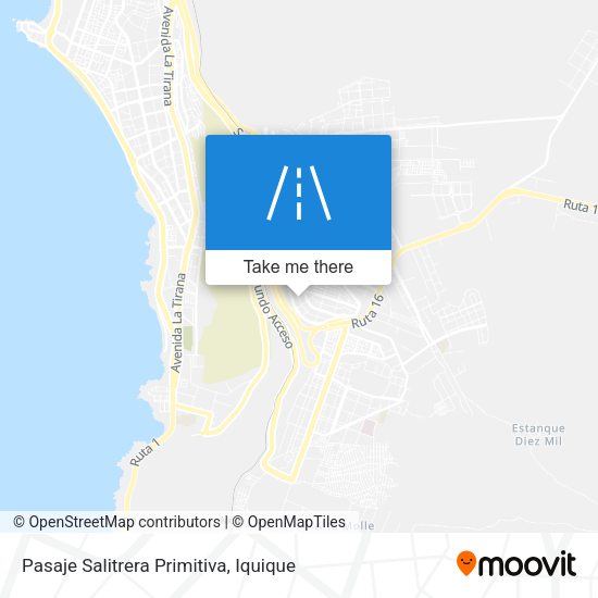 Mapa de Pasaje Salitrera Primitiva