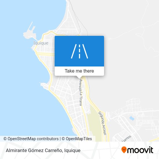 Almirante Gómez Carreño map
