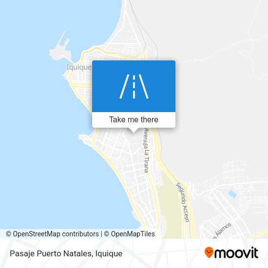 Pasaje Puerto Natales map