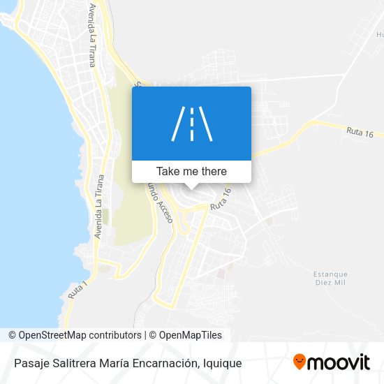 Pasaje Salitrera María Encarnación map