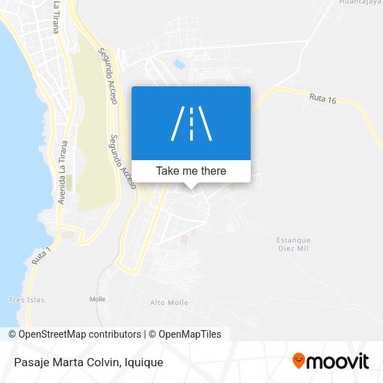 Mapa de Pasaje Marta Colvin