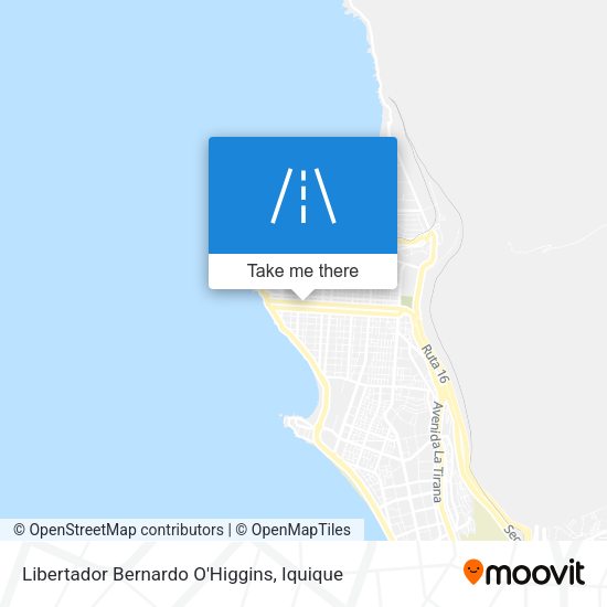 Libertador Bernardo O'Higgins map