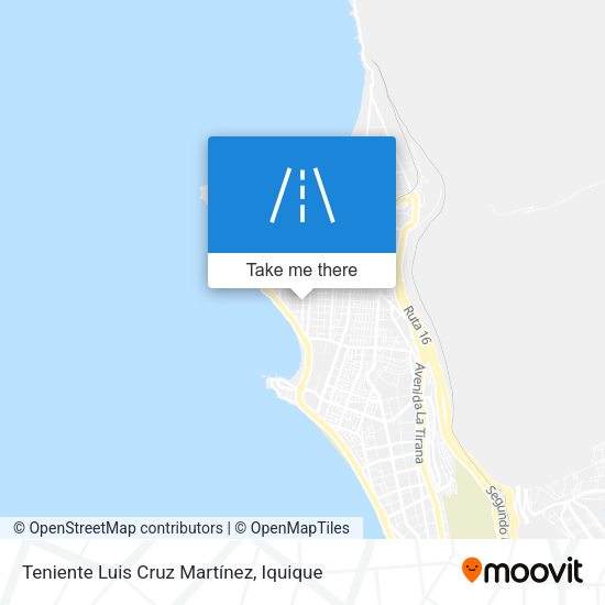 Mapa de Teniente Luis Cruz Martínez