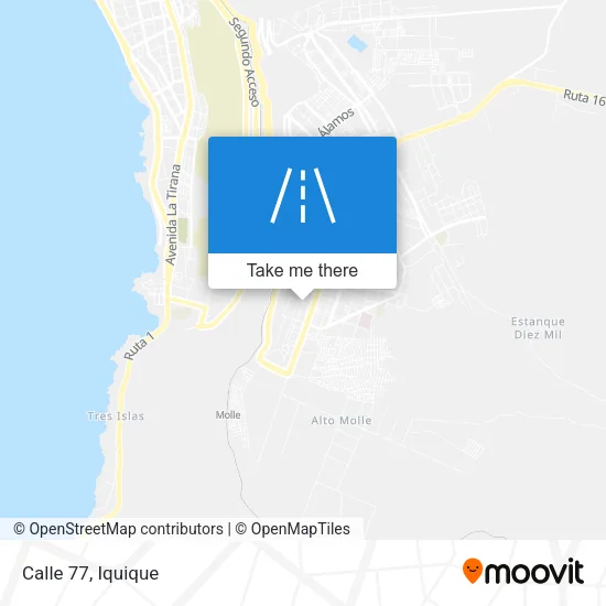 Calle 77 map