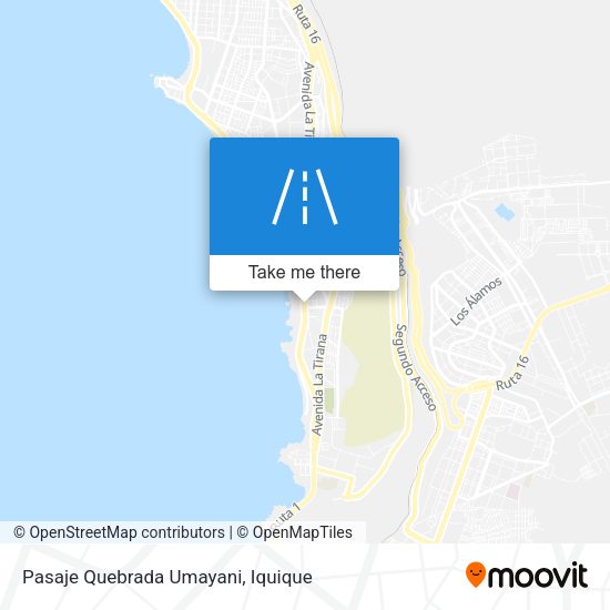 Mapa de Pasaje Quebrada Umayani