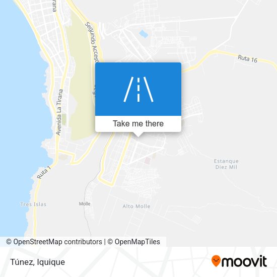 Mapa de Túnez
