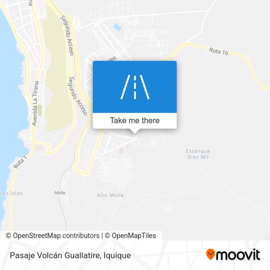 Pasaje Volcán Guallatire map