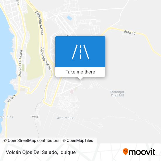 Mapa de Volcán Ojos Del Salado