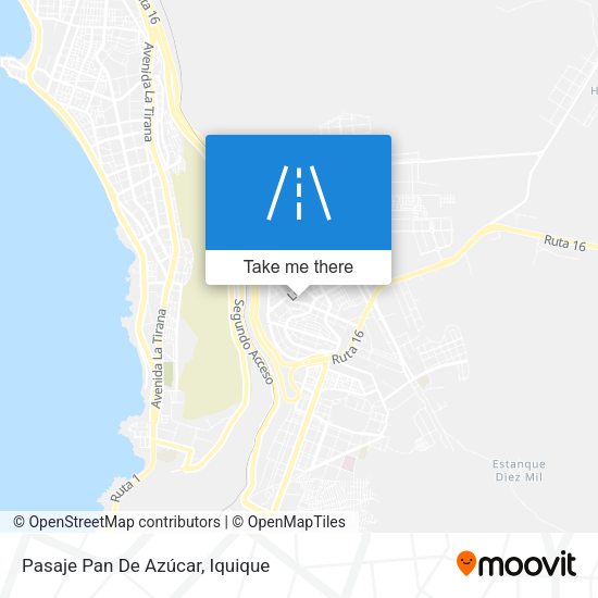 Mapa de Pasaje Pan De Azúcar