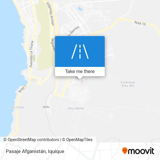 Mapa de Pasaje Afganistán