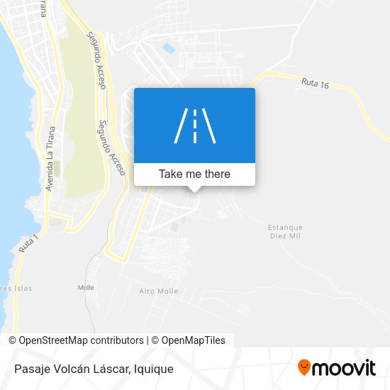 Mapa de Pasaje Volcán Láscar