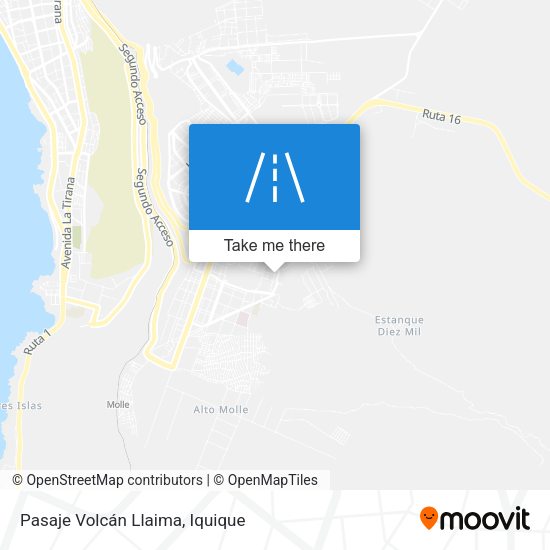Pasaje Volcán Llaima map